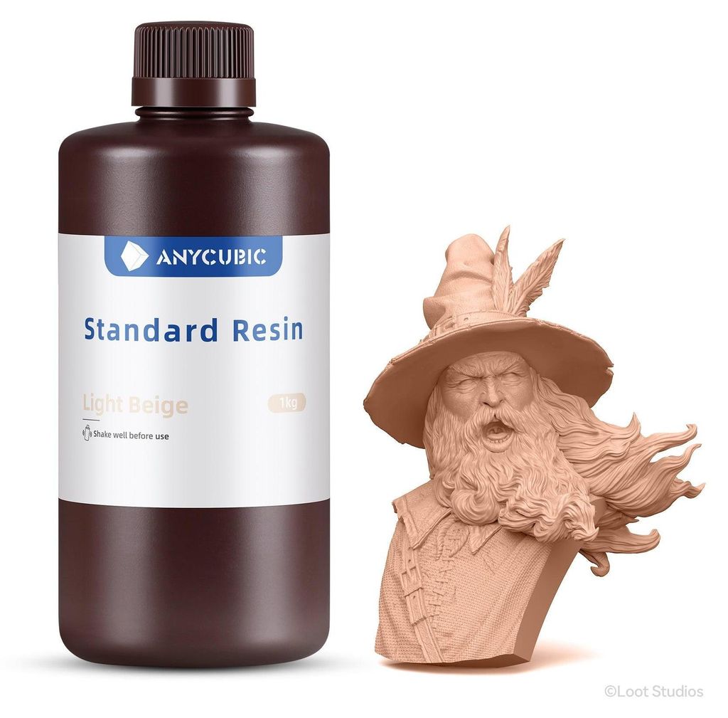 Anycubic Standard Resin Weiß 1kg Produktbild 