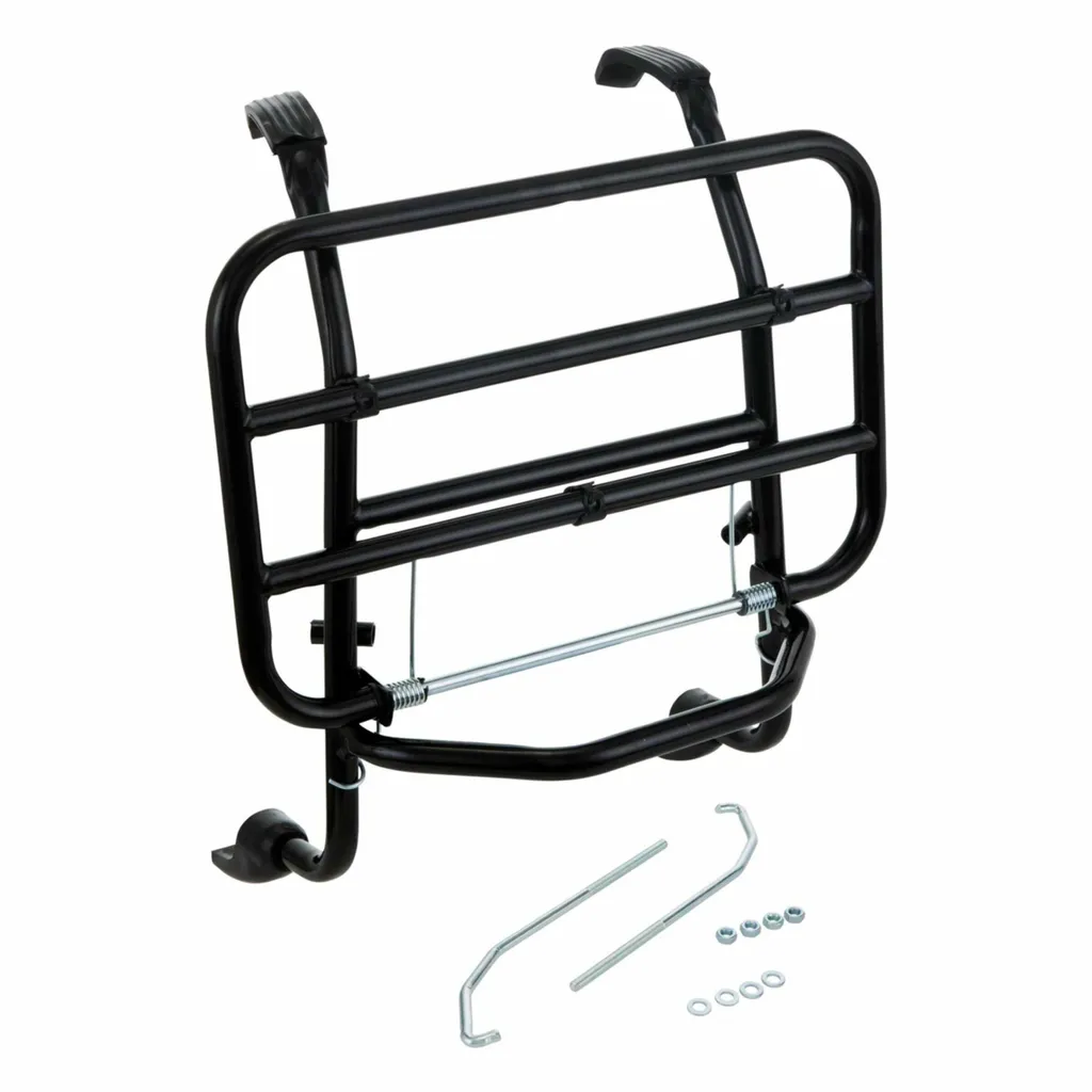 Porte-bagages avant pliable SIP noir 25x37cm : gagnez de la place facilement