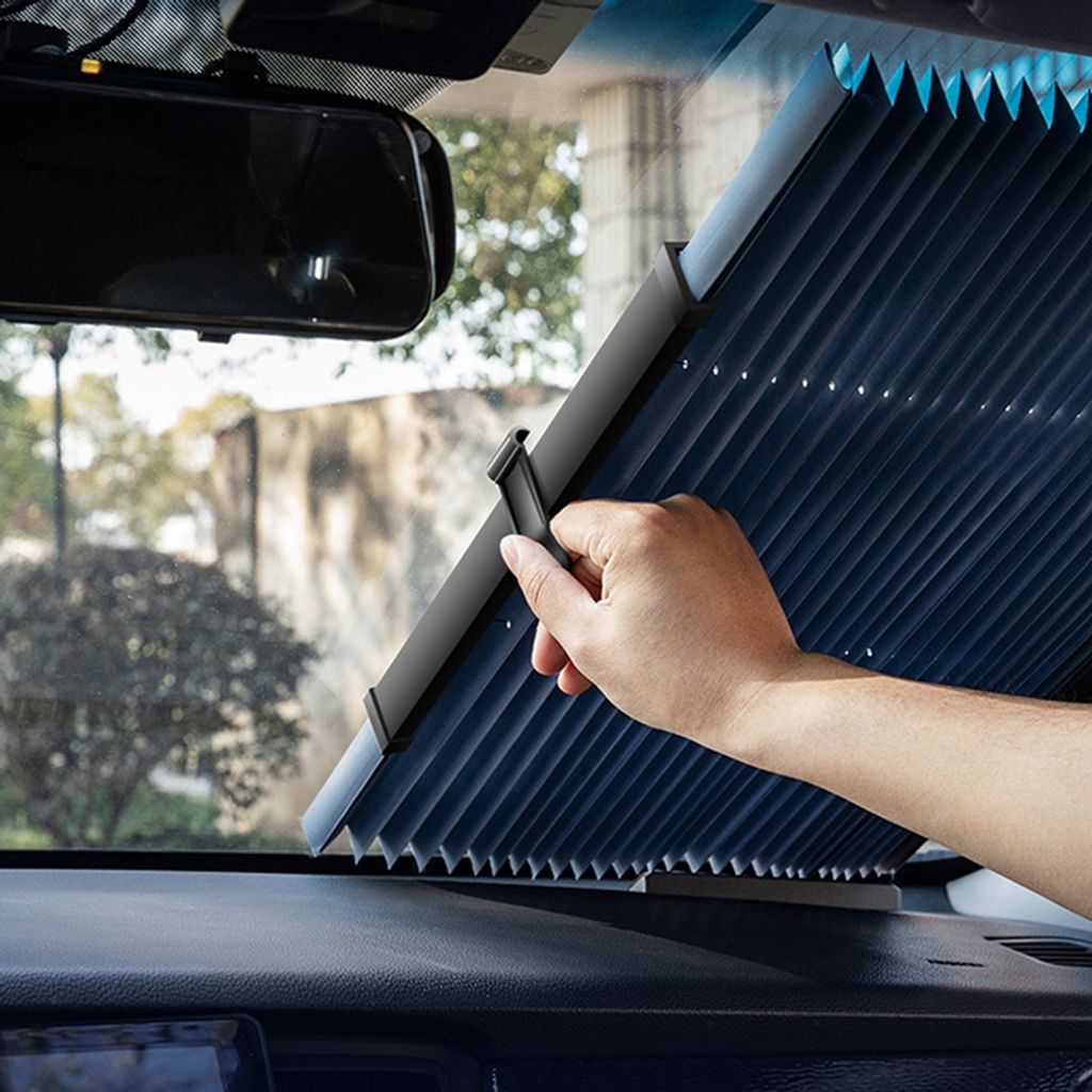 2pcs 50cm Auto Sonnenschutz Seitenfenster Vorhang Auto Faltbare UV