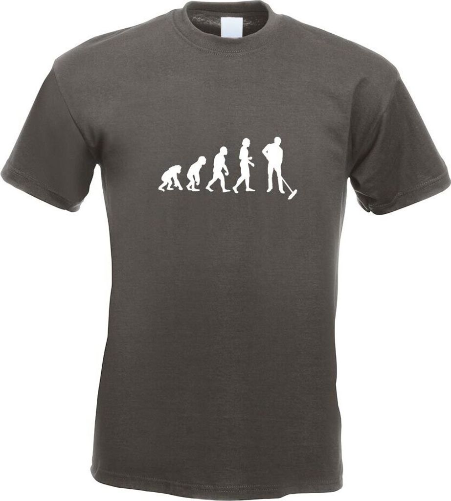 Kiwistar - T-Shirt - Graphit - Evolution Straßenreiniger Herren Funshirt Bedruckt Design Sprüche Spruch Motive - mit Motiv Bedruckt - Funshirt De...