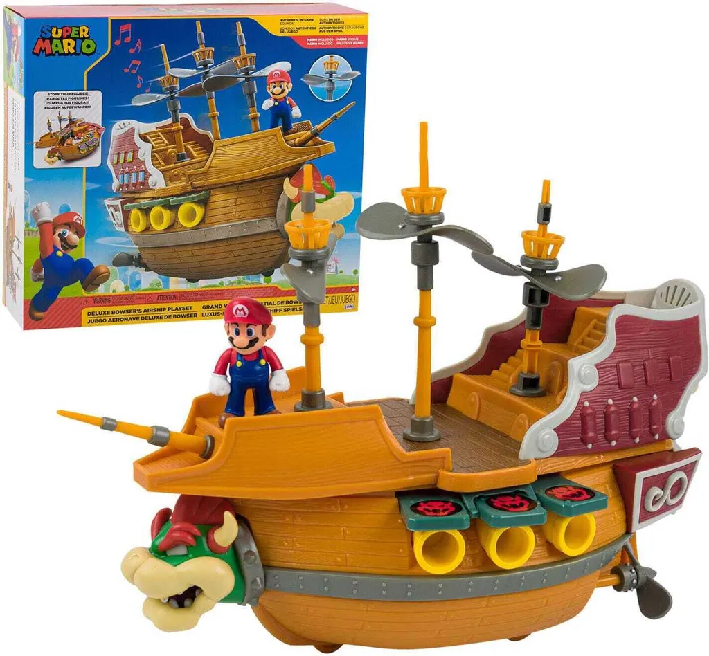 Dirigeable Bowser Super Mario avec Sons et Musiques - Jakks Pacific - 7