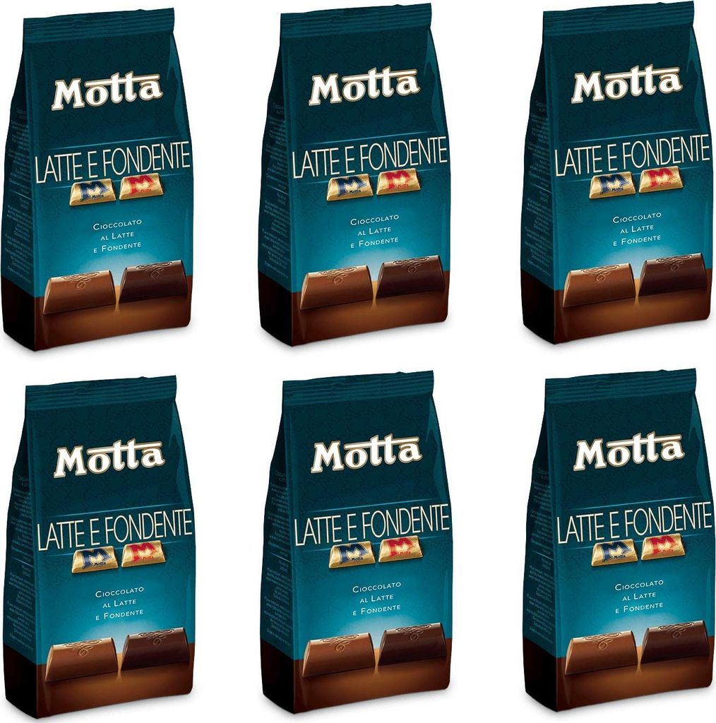 6x Motta Latte e Fondente Cioccolatini Milch und dunkle Pralinen Italienische Schokolade 150g