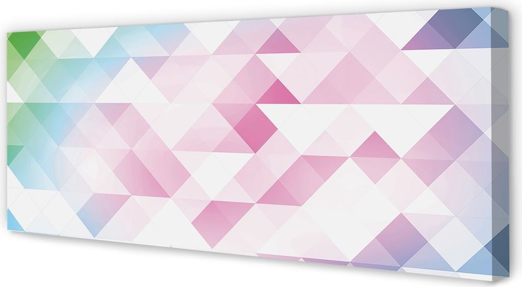 Leinwandbild 125x50 Wandkunst Farbmuster von Diamanten