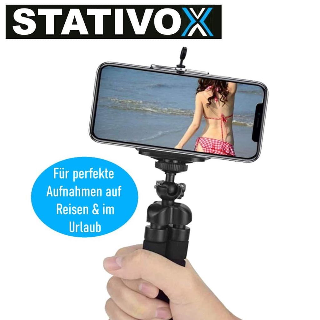 STATIVOX Smartphone Stativ flexibel Kamera mit Handy Produktbild 2