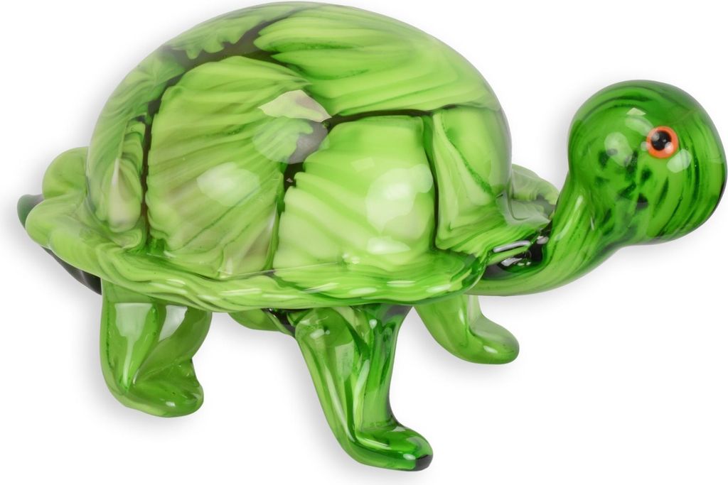 Glasfigur Schildkröte im Murano-Stil Replikat Retro Design Dekoration