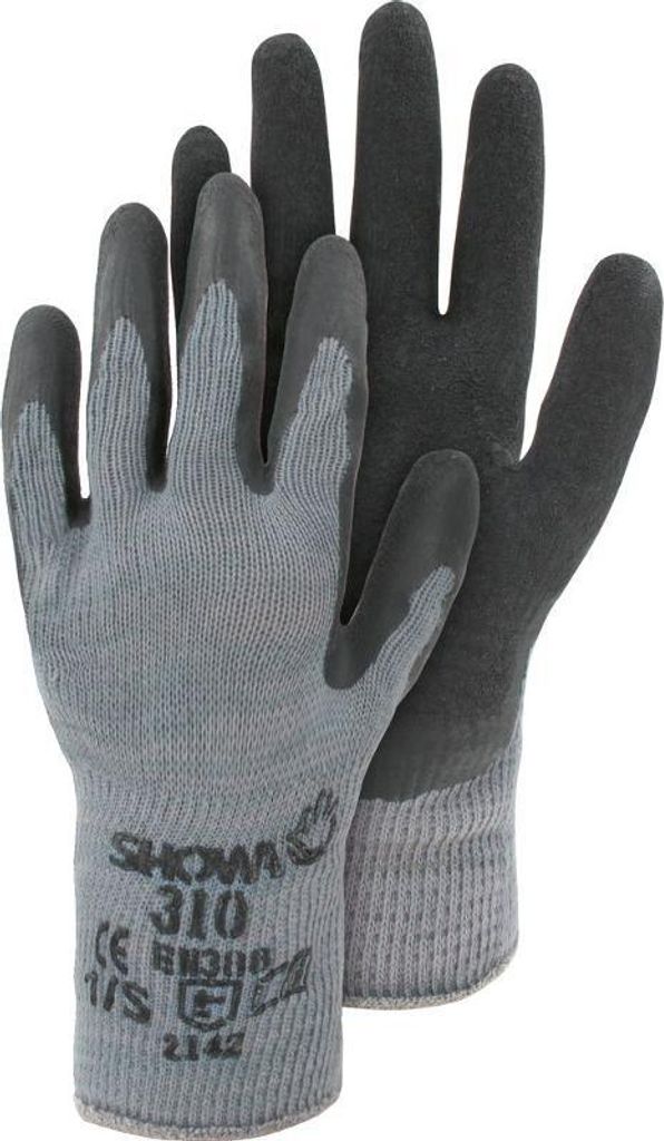SHOWA Latexhandschuhe Grip 310 Arbeitshandschuhe Gr. L / 9 Produktbild 