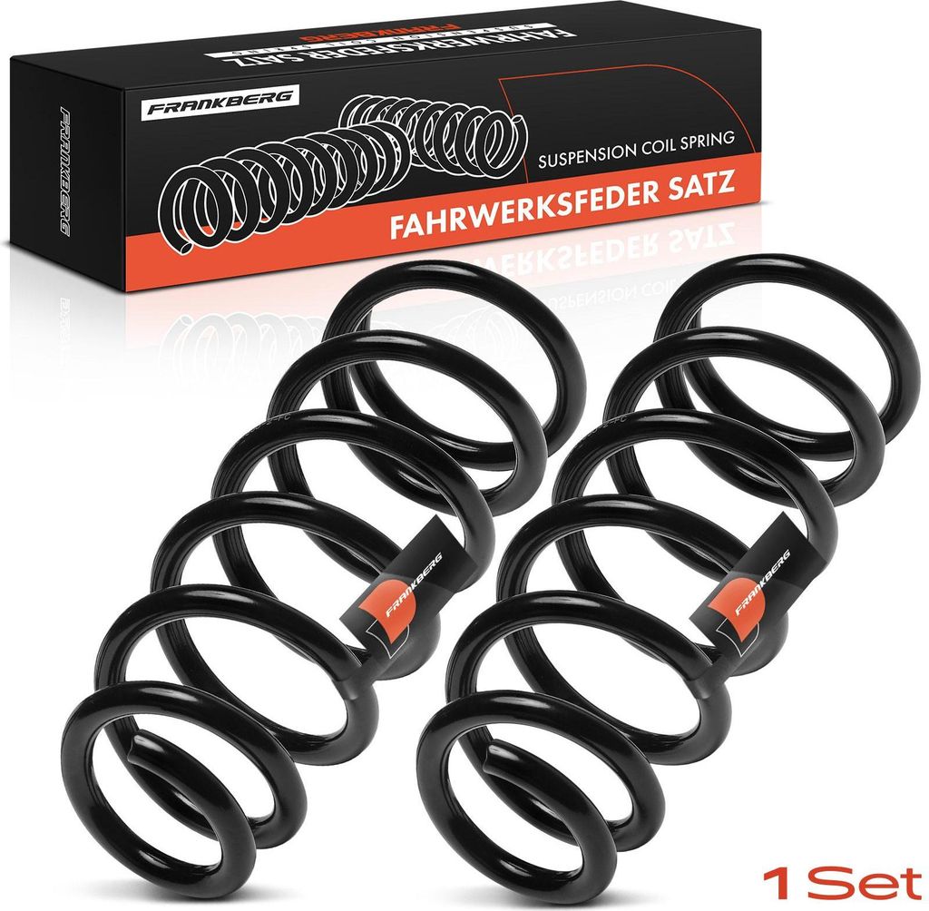 Frankberg 2x Fahrwerksfeder Hinterachse für Toyota Avensis Stufenheck T25 2003-2008