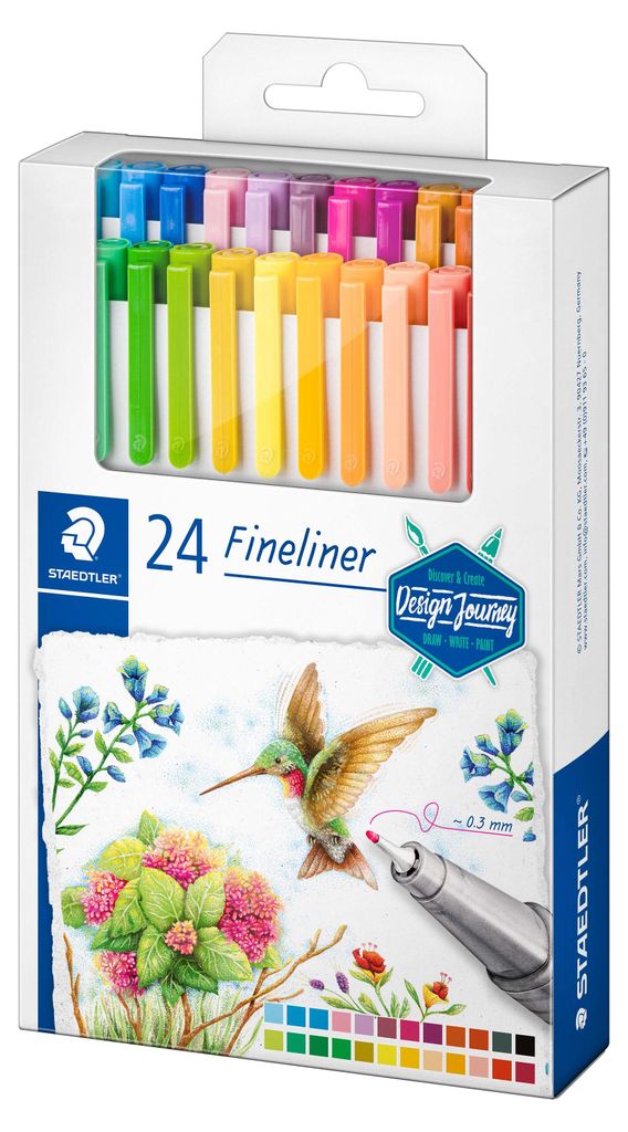 STAEDTLER Fineliner triplus Design Journey 24er Etui