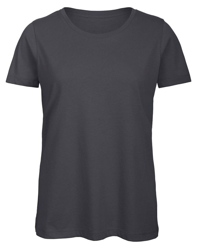 B&C Damen Favourite T-Shirt organische Baumwolle FK136 (XL) (Dunkelgrau)