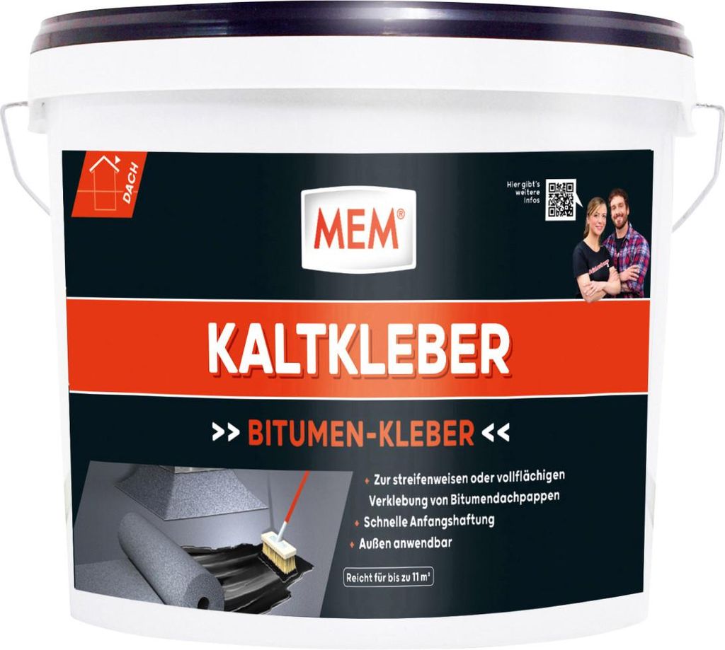 MEM Bitumen Kaltkleber 6,5 kg Produktbild 