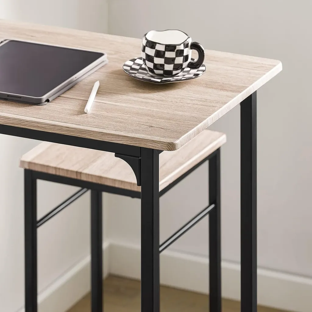 Petite Table de Bistrot avec Rangement Chaises pour Espace Restreint - 9