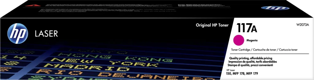 HP Cartuccia toner magenta per stampante laser originale 117A - 700 pagine - Magenta - 1 pz