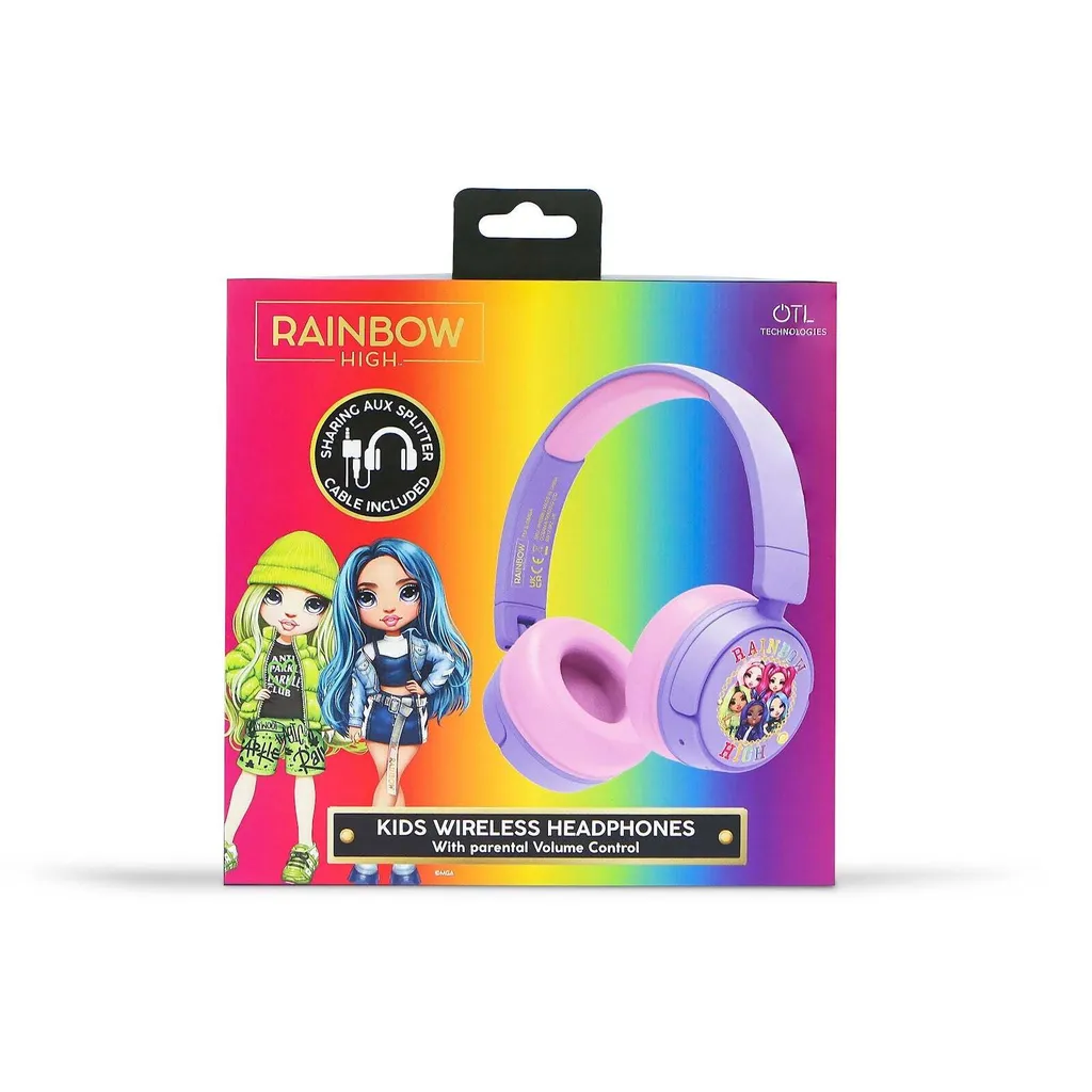 Rainbow High Junior Casque Bluetooth pour Enfant Rose avec Arceau Réglable - 2