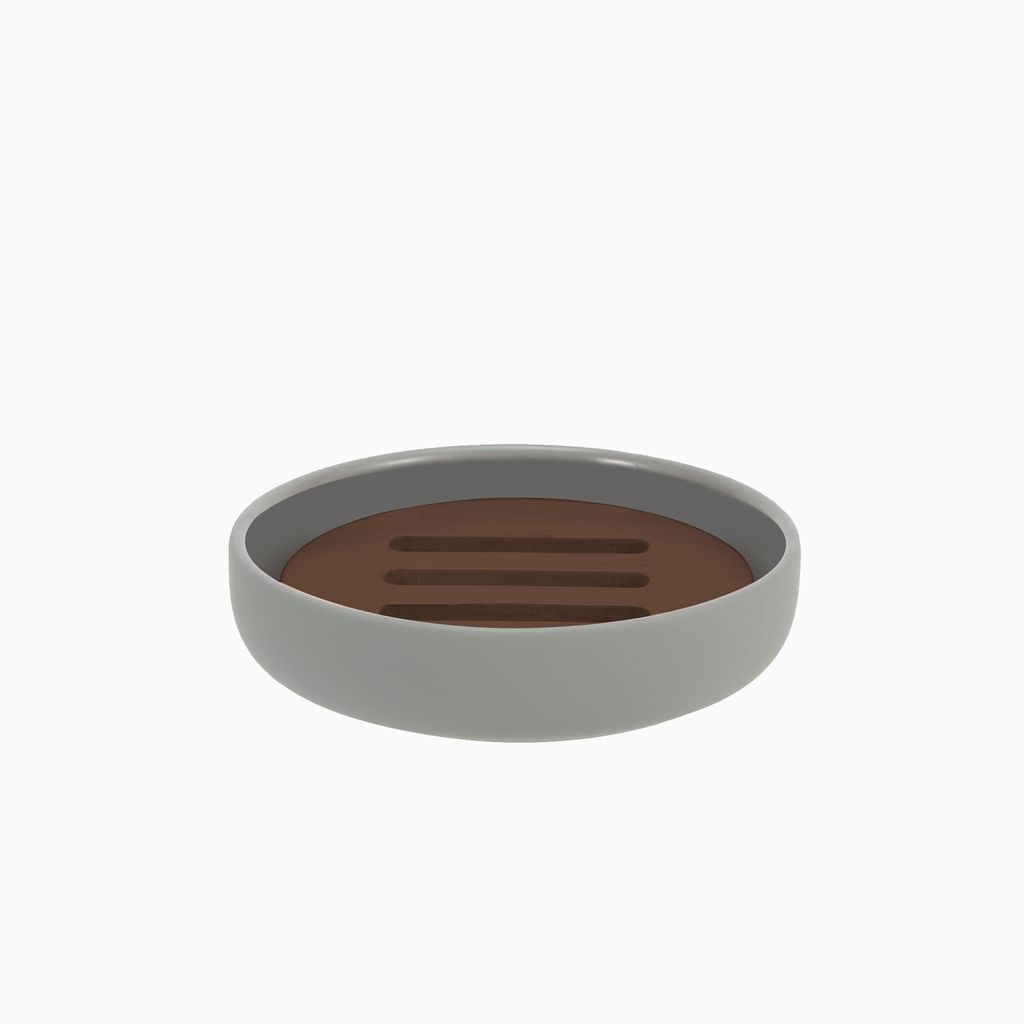 Seifenschale, ceramic silk, dark grey