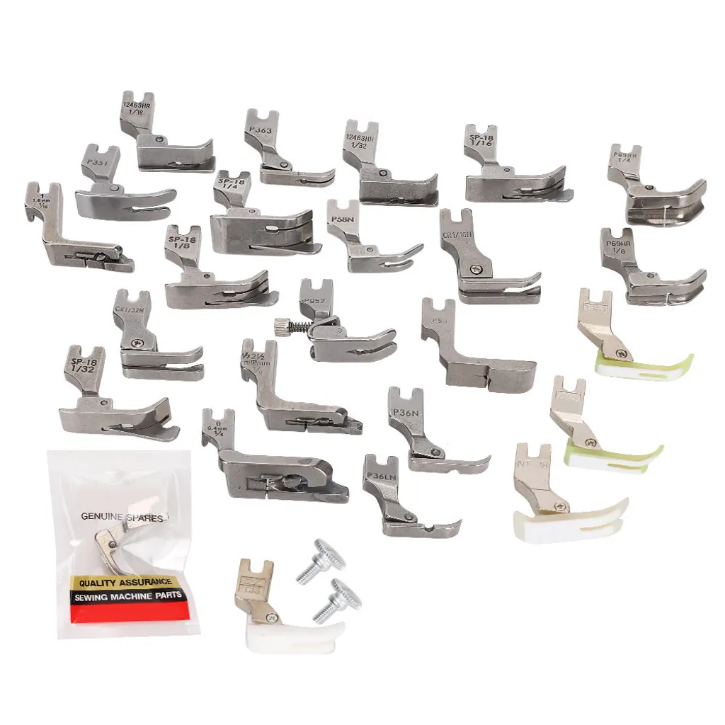 Kit pied-de-biche machine à coudre multifonctionnel 32 pièces en acier
