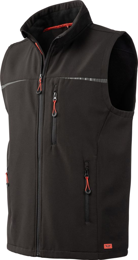 HERO by John Medoox WORKWEAR Herren Arbeits-Cargoweste Softshell Regular Fit XXXL black