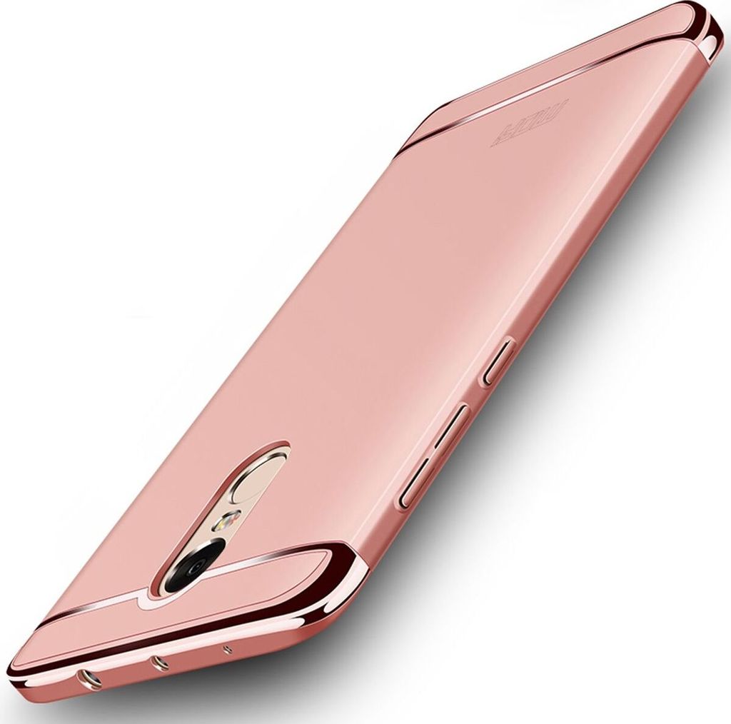 Handy Hülle Schutz Case für Xiaomi Redmi Note 4X Bumper 3 in 1 Cover Rose Gold