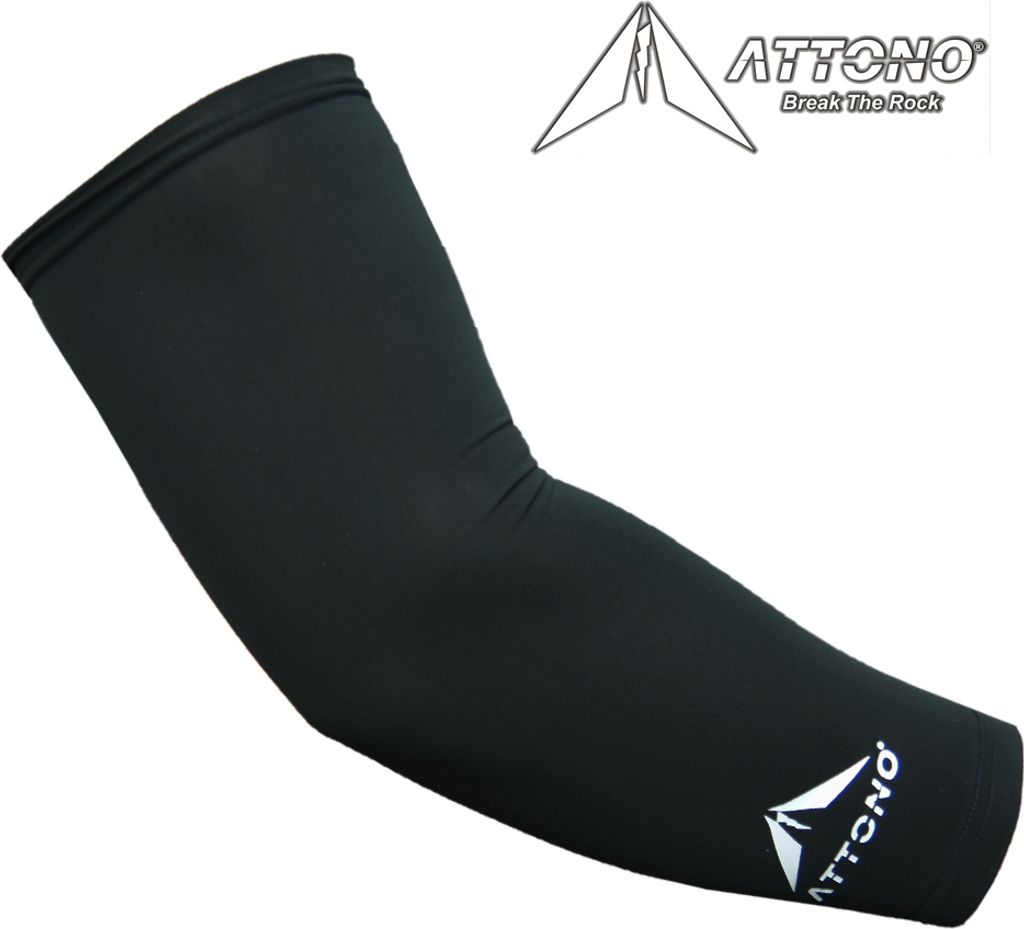 ATTONO Fahrrad Armlinge Mountainbike Thermo Armlinge Armwärmer schwarz