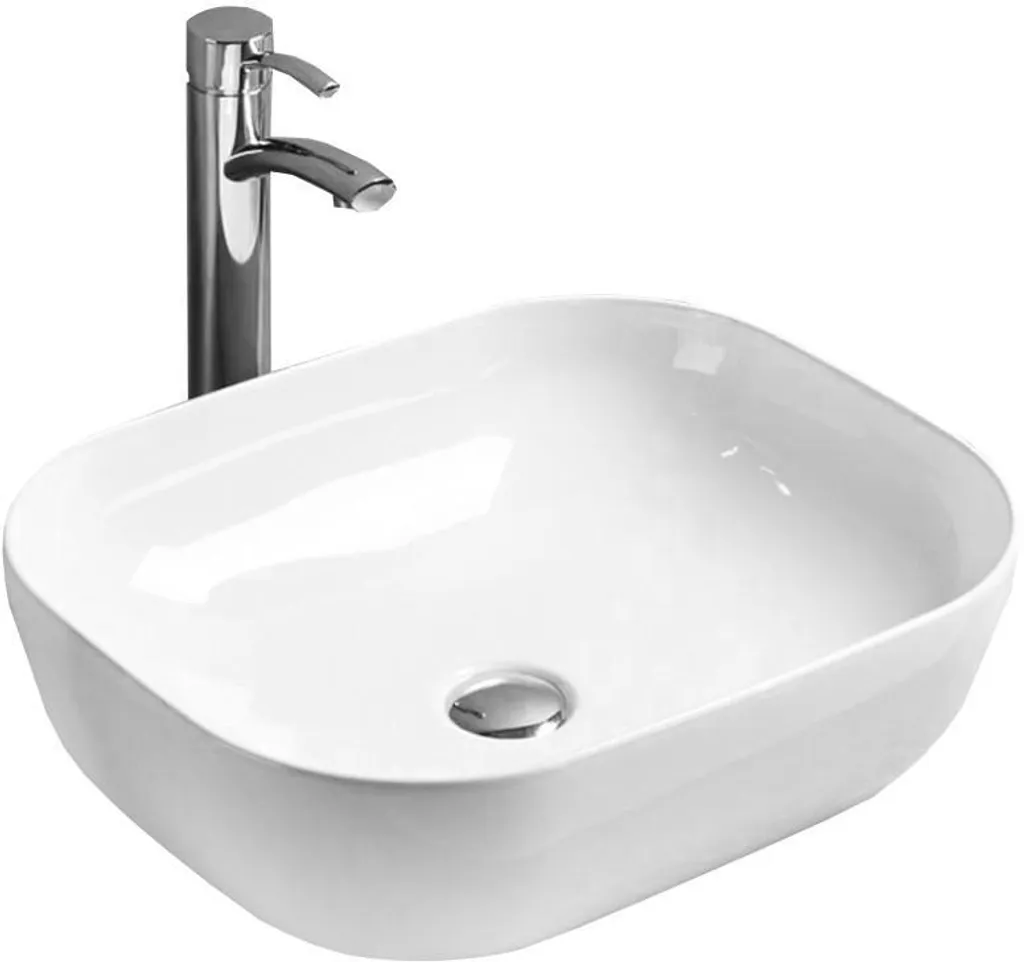 Mexen Rosa Lavabo Bianco 50 cm: Ceramica Sanitaria da Appoggio Robusta