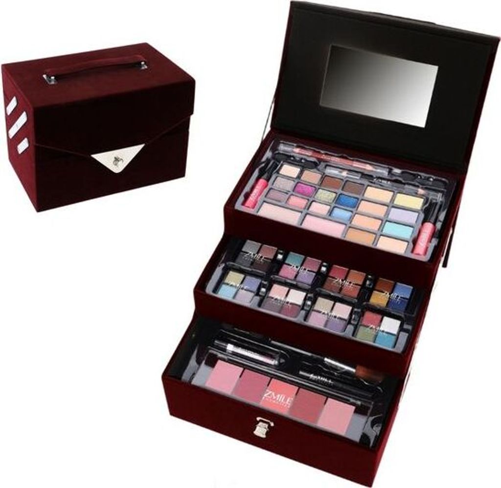 Deluxe Schminkkoffer Set Velvety Dark Berry 74 teilig Produktbild 