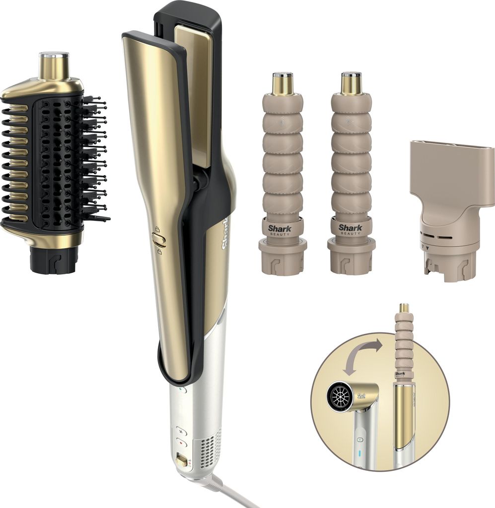 Shark HD6041SEU krultang/stijltang, goudkleurig Productafbeelding 