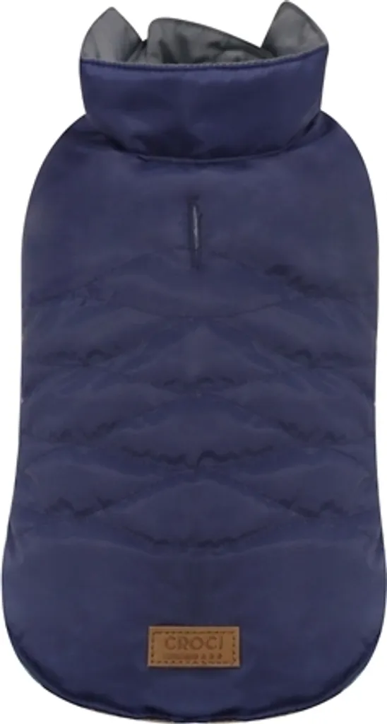 Cappotto Cani Croci Eco-Glam Blu: Eleganza Green e Caldo Inverno