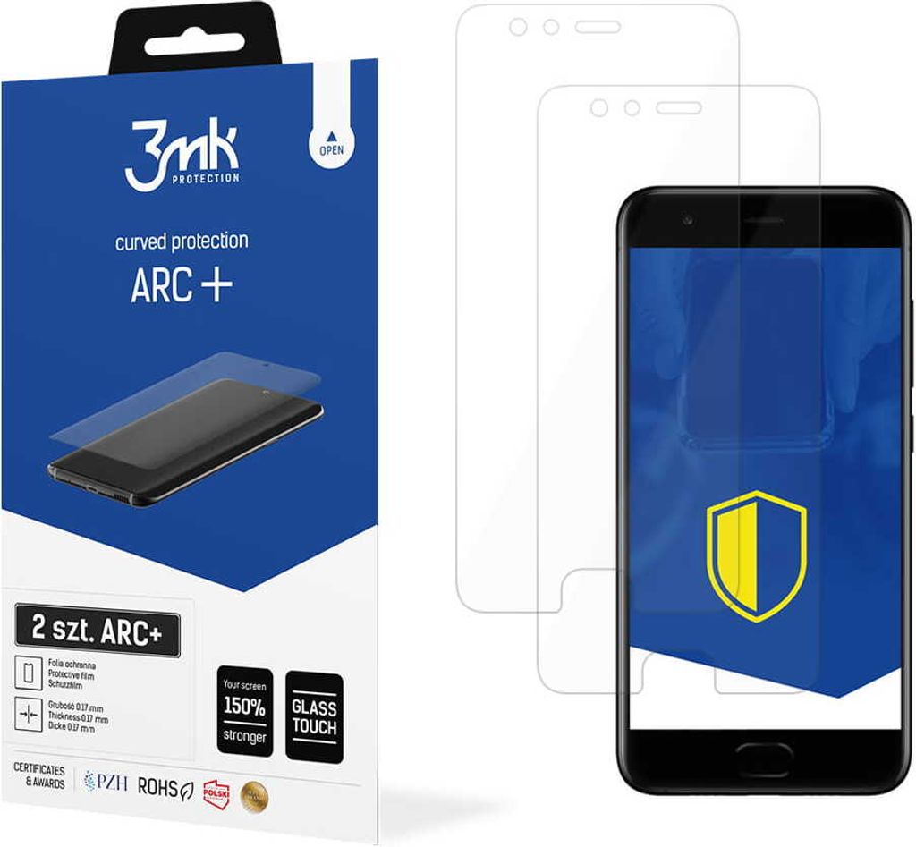 3mk Display Schutzfolie ARC+ für Xiaomi Mi Note 10 Pro 0,17mm Self-Heal (2 Stück)