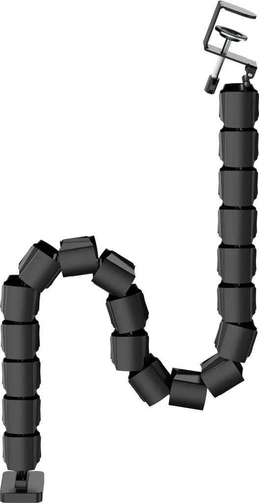 Chemin de Câbles InLine Noir Articulé avec Fixation par Pince de Table - 3