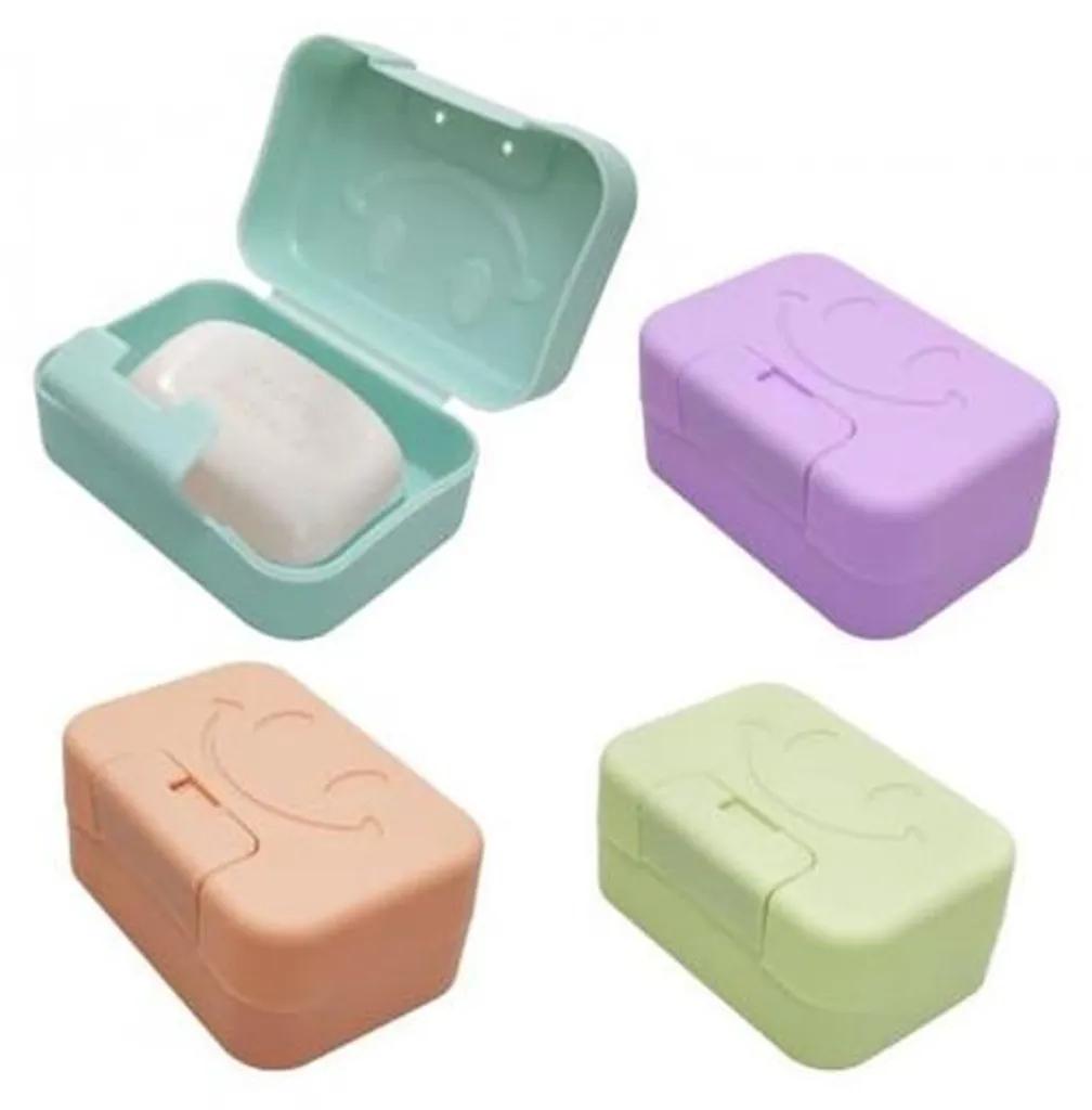 Caisse à savon compacte en 4 couleurs - Boîte à savon polyvalente voyage
