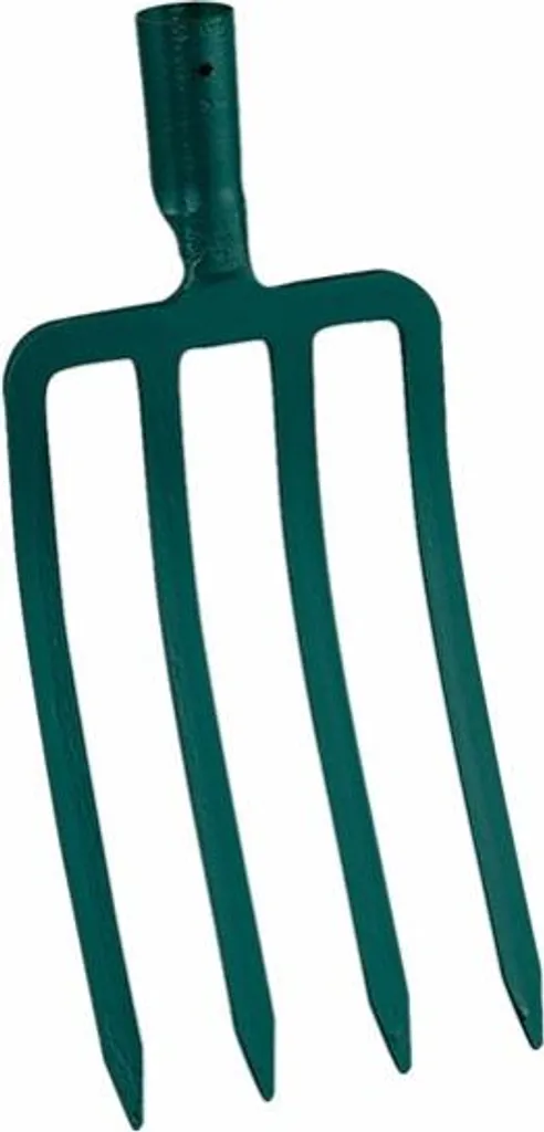Fourche à bêcher douille 4 dents 30 cm et manche pomme bois PEFC 100%