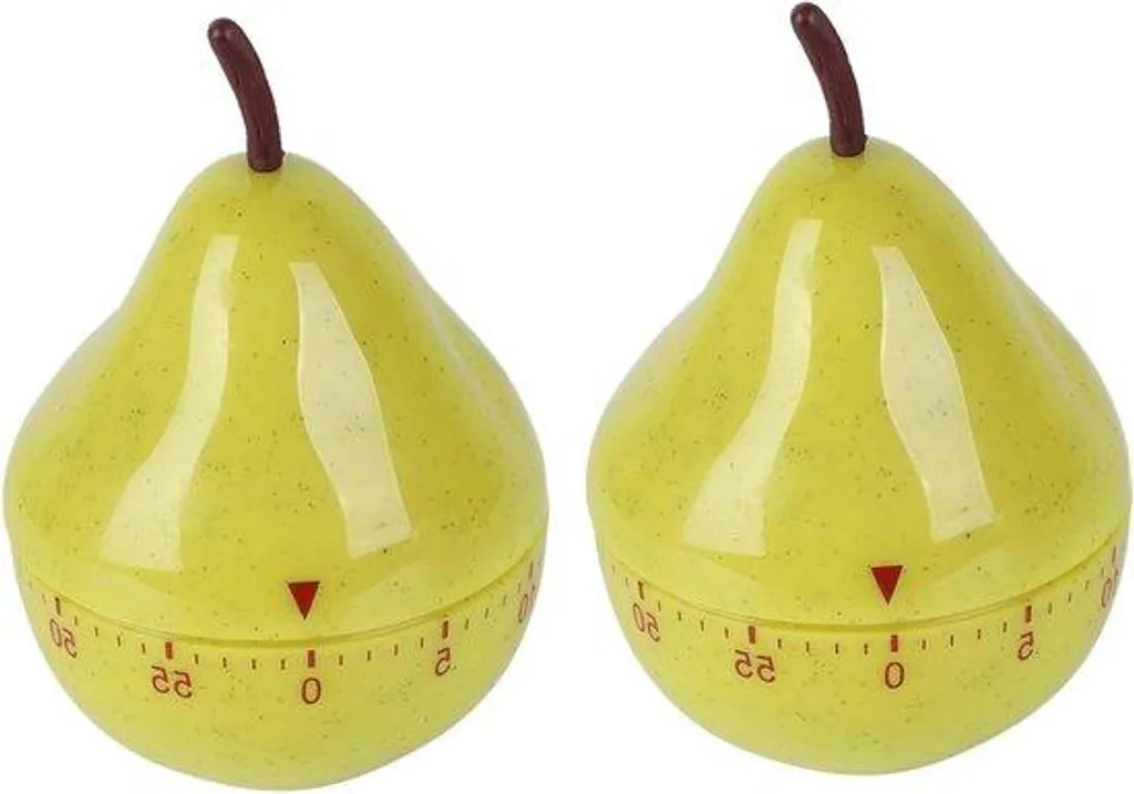 Minuteur de Cuisine Manuel Pomme 60 Min - Pack de 2 Accessoires Déco