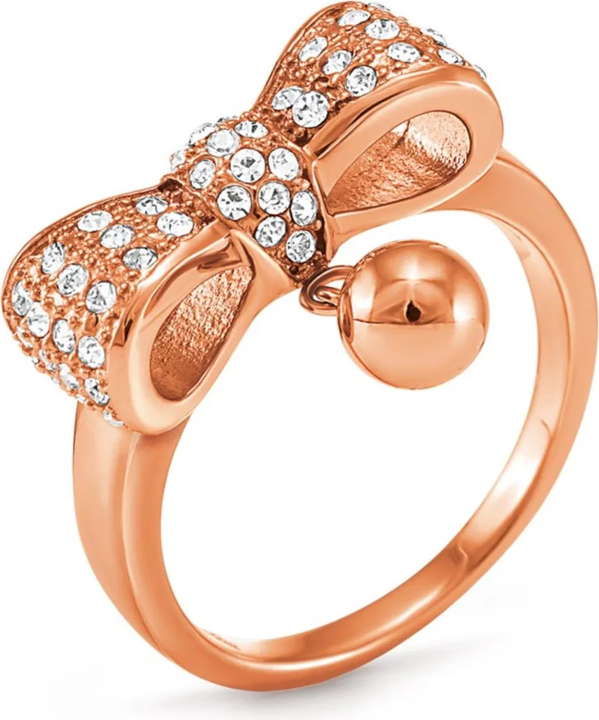 Bague Rose Gold Folli Follie 3R15T005RC56 : Acier Durable et Design Chic
