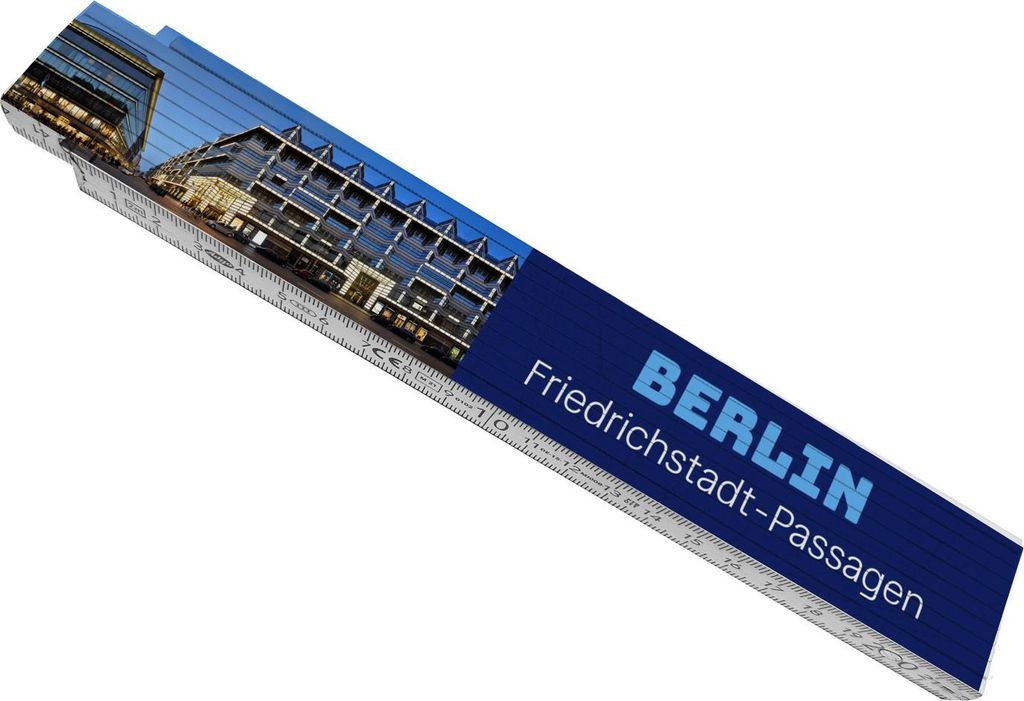 streetline Berlin Friedrichstadt-Passagen Meterstab aus Holz