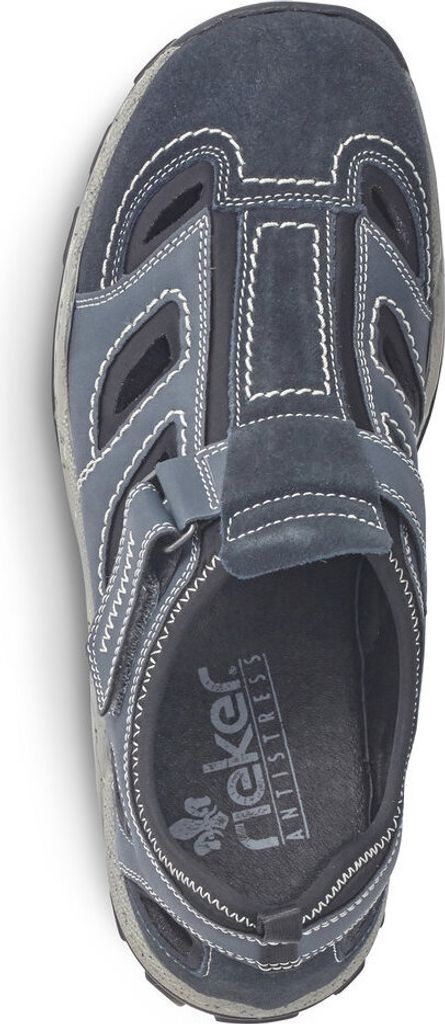 Rieker Herren Klett Halbschuh durchbrochen dunkelblau 44 Produktbild 53