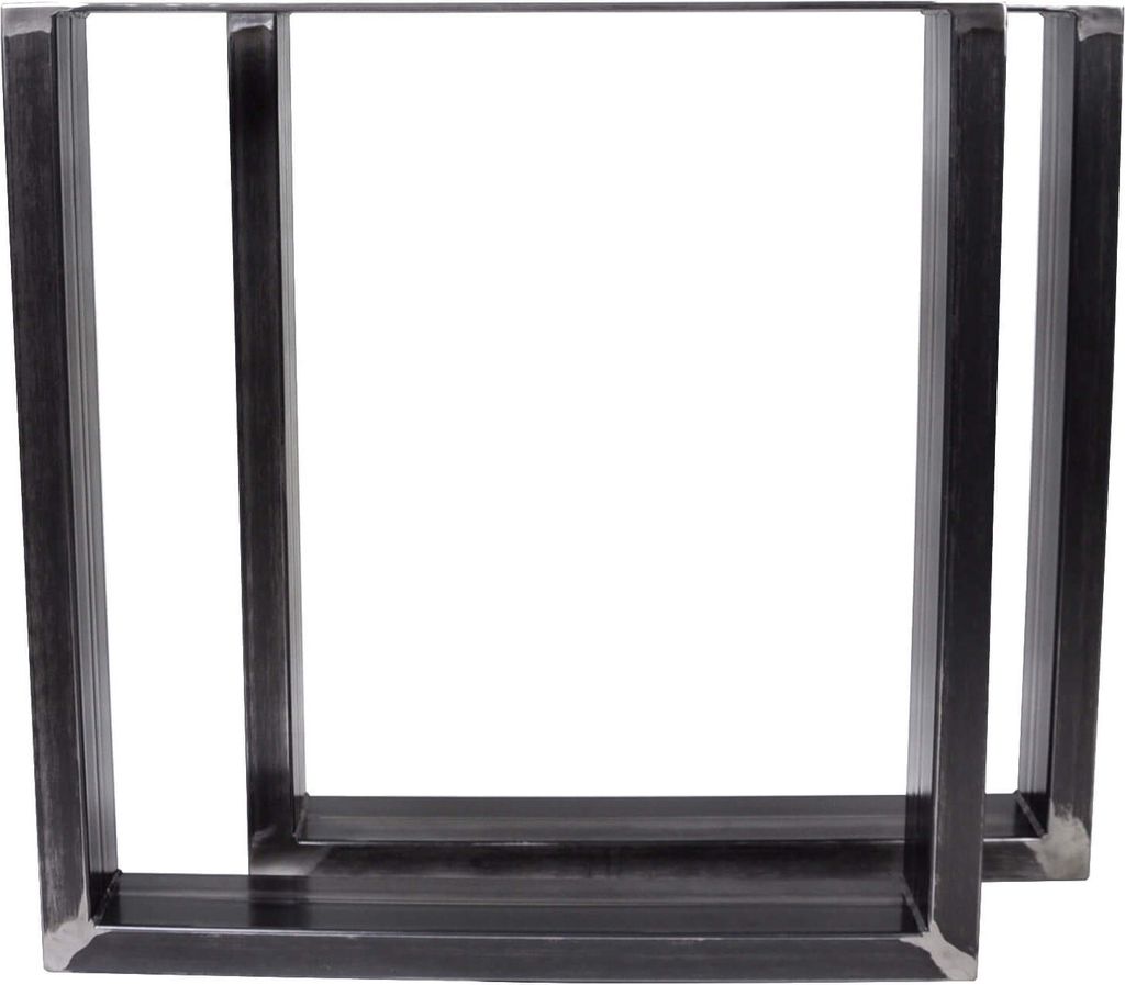 1 Paar Tischgestell Tischbeine 70x72 cm, Gold Tischuntergestell Tischkufen Profil 100x40