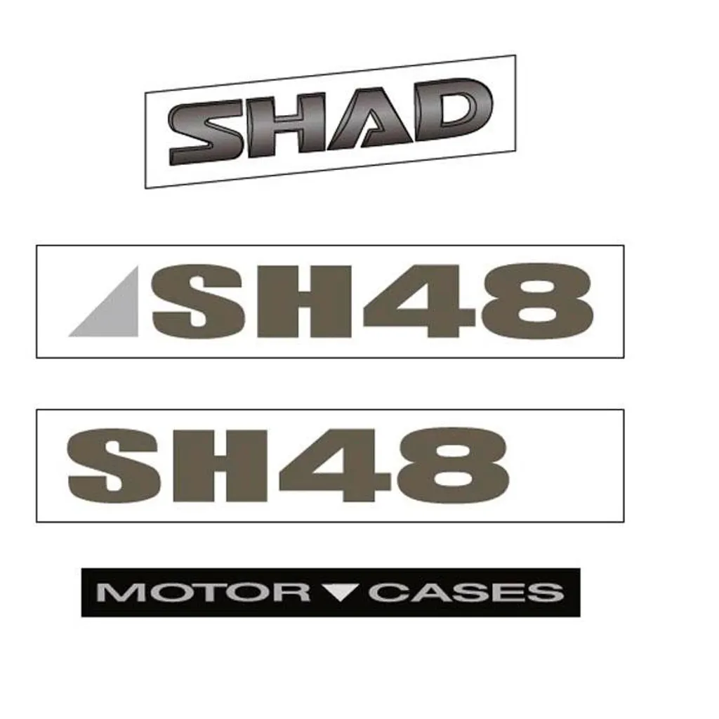 Kit Adesivi SHAD SH48 New Titanium | Rinnova il tuo Bauletto da Viaggio