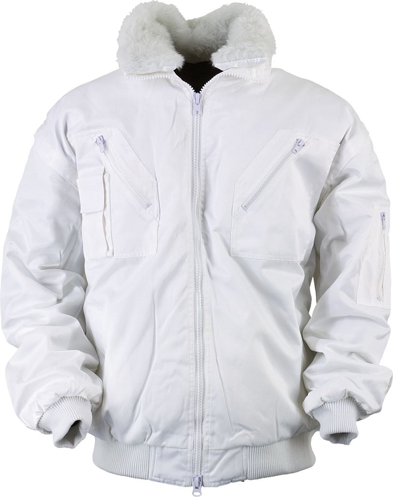 Craftland Bekleidung Pilotenjacke weiß weiß Größe