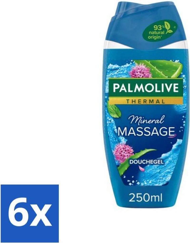 Palmolive Duschgel Thermal Mineral Massage 250 ml - Vorteilspack - 6 Stücke