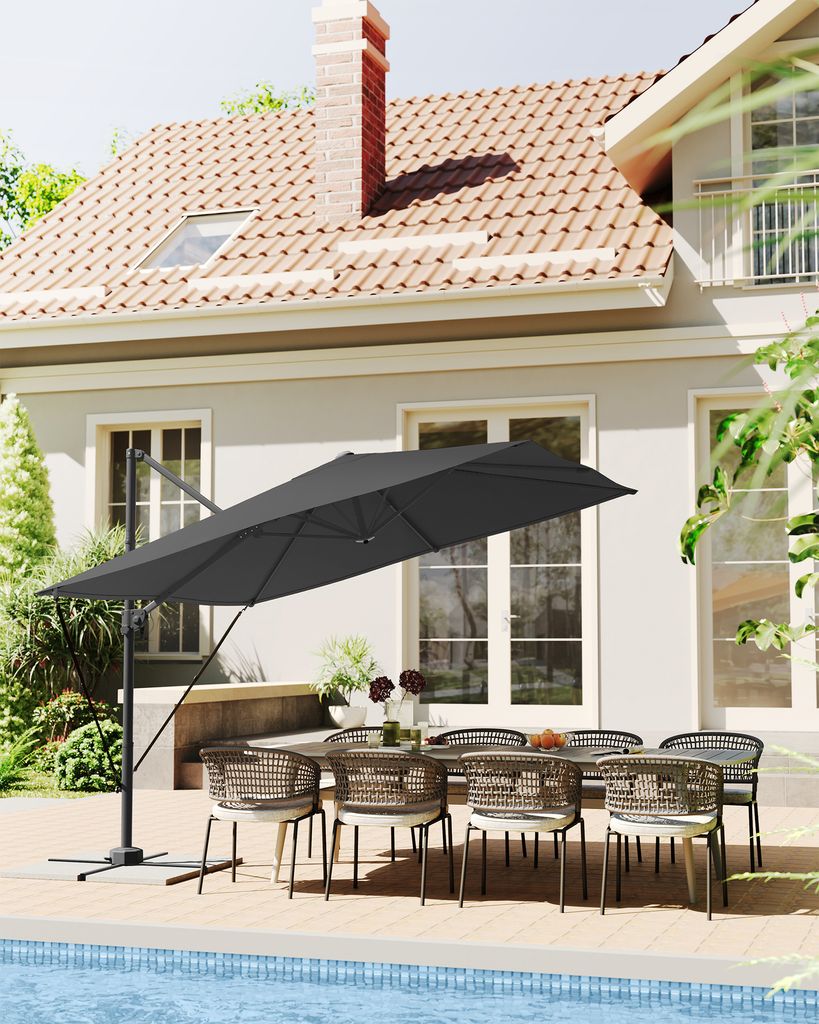 SONGMICS Slunečník 270 cm, konzolový slunečník, UPF 50+, Obrázek produktu 