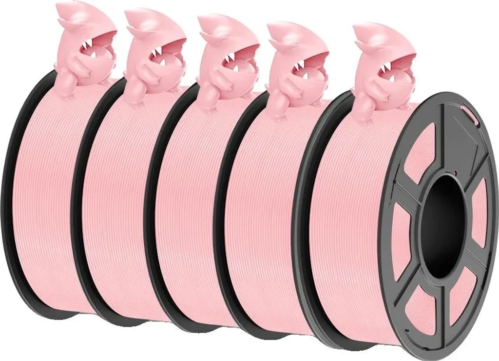 Consommable Filament PLA Rose 1,75mm Pack de 5 Bobines PLAMT PINK pour Maker 3D