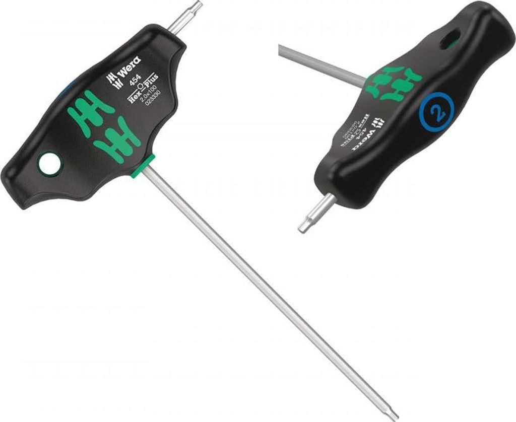 Wera 454 Quergriff-Sechskantschraubendreher Hex-Plus, 2 x 100 mm