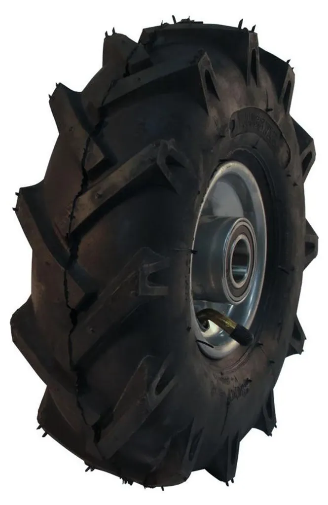 Roue gonflable complète avec pneu 4PR et jante acier pour chariot de jardin
