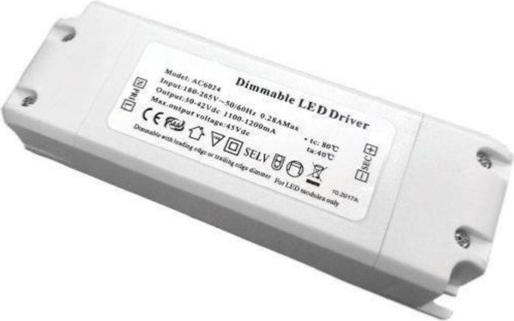 Transformator 220V 48V DC 45W 1000mA Dimmbar