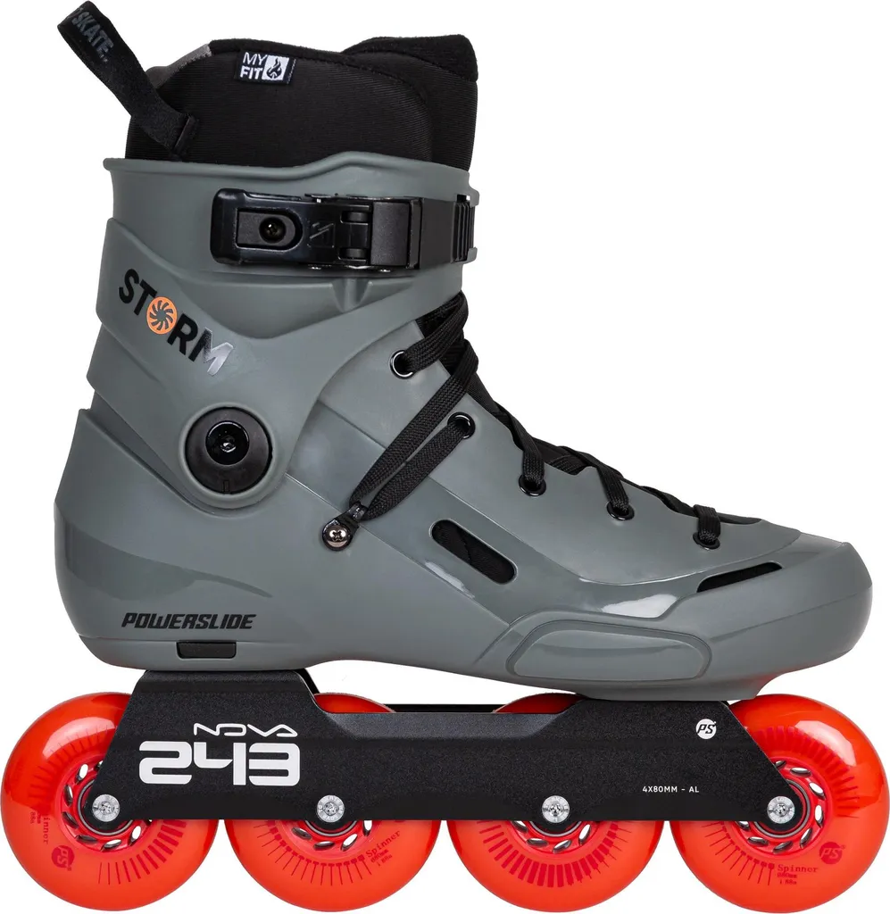 Roller en ligne Powerslide Storm Meteor 80 Gris pour Freeskate 39-40