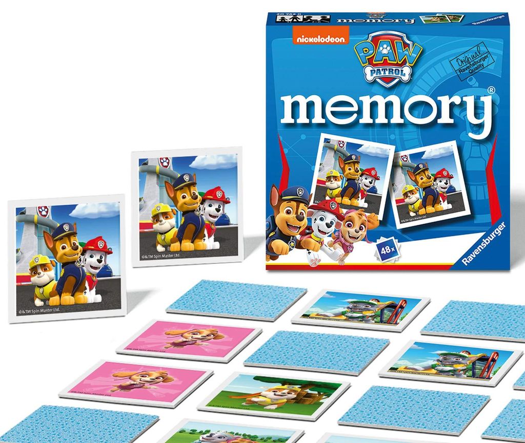 Mini Memory® | Paw Patrol | 48 cartes | Ravensburger | Jeu Image du produit 