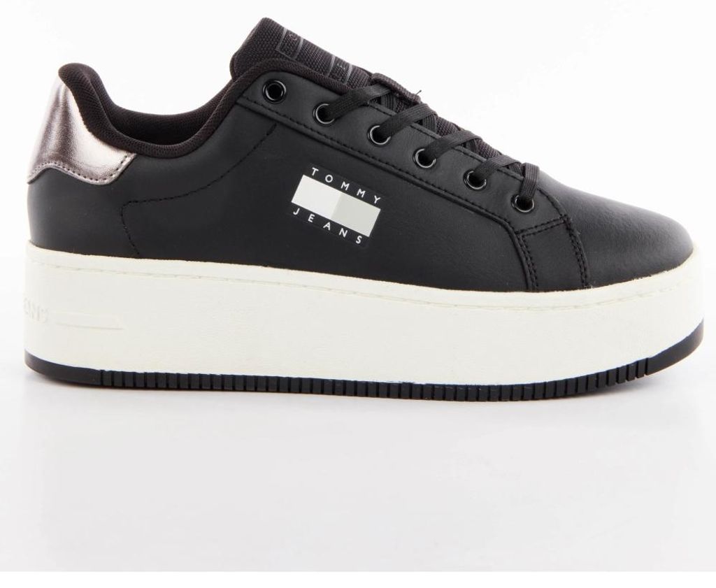 Tommy Jeans Flatform Sneaker Sneaker low Schwarz in Gr. 36