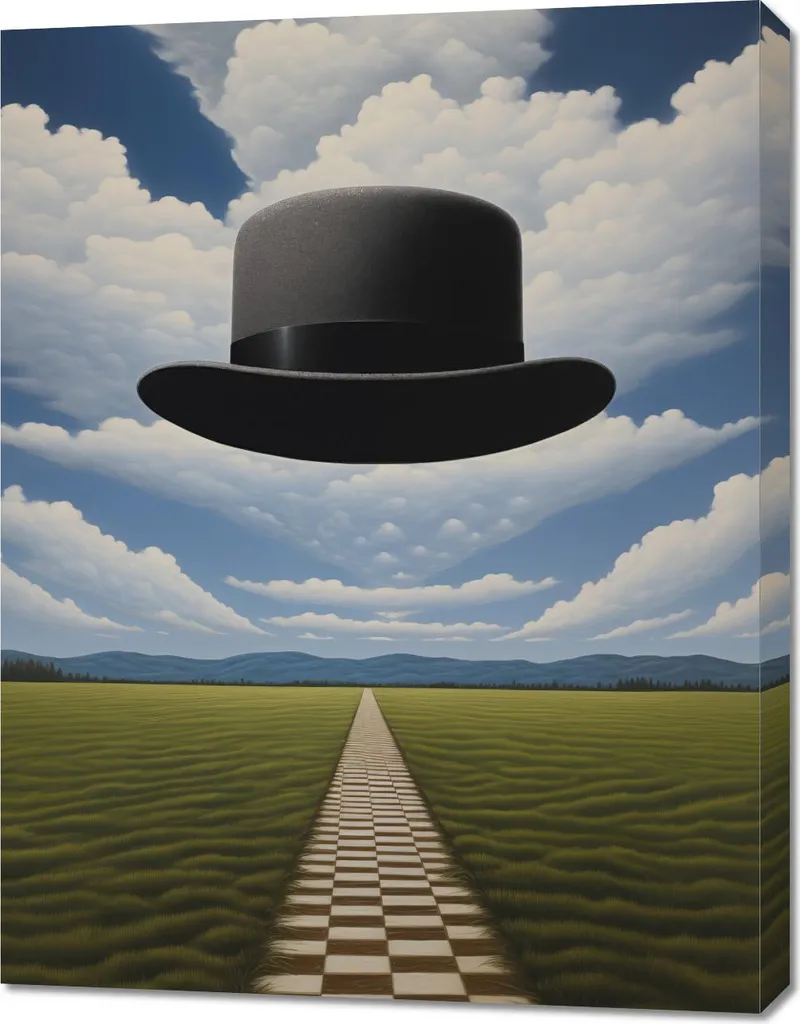 Tableau Image 70 x 90 cm Chemin des destins inattendus pour Salon Chic