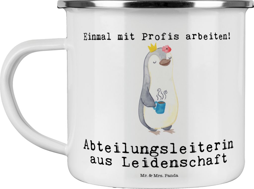 Mr. & Mrs. Panda Blechtasse Abteilungsleiterin Leidenschaft Produktbild 