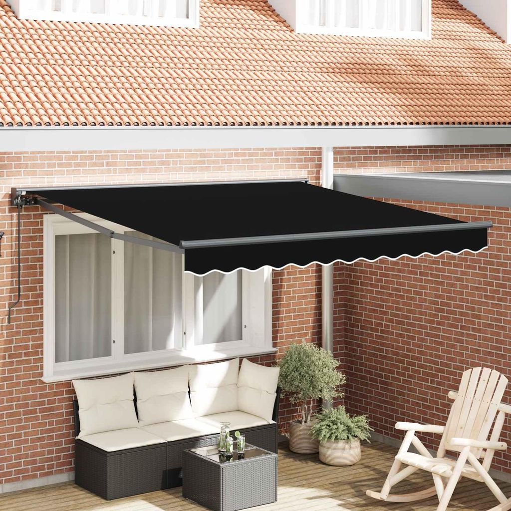 Maison Exclusive - Markisenrahmen Schwarz 300 x 250 cm