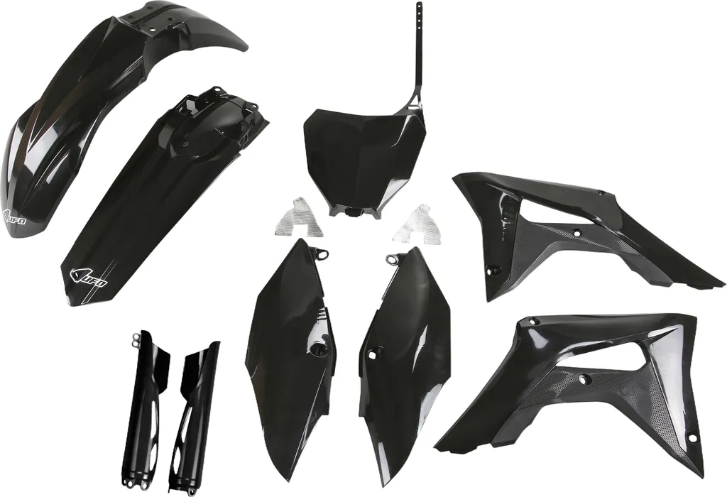 Carénage moto cross UFO complet noir pour Honda CRF 250 450 R RX 2017